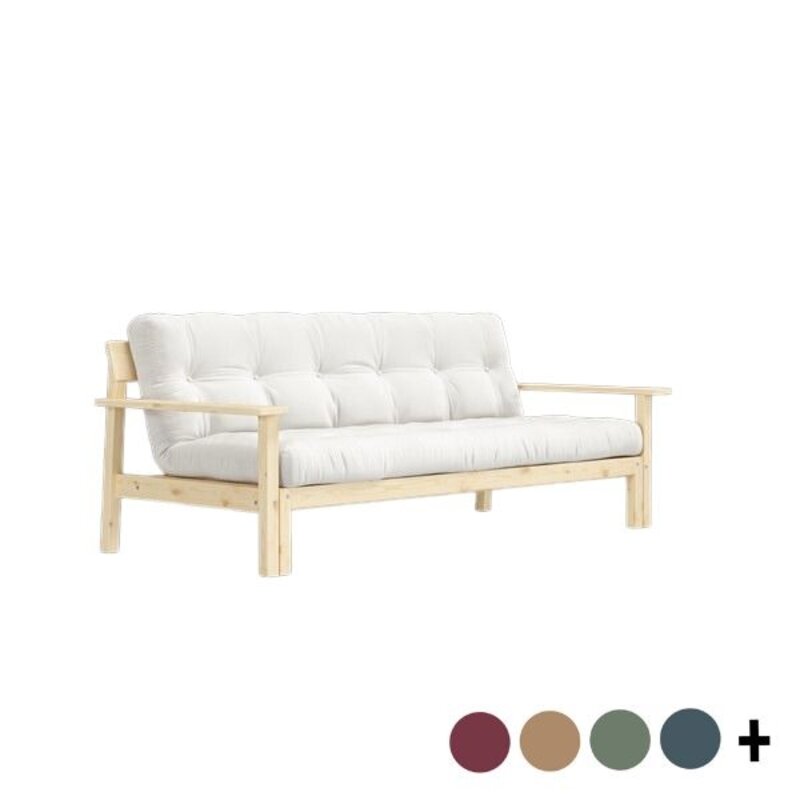 Karup Design-collectie UNWIND CLEAR LACQUERED W. 5-LAYER MIXED MATTRESS FUDGE BROWN