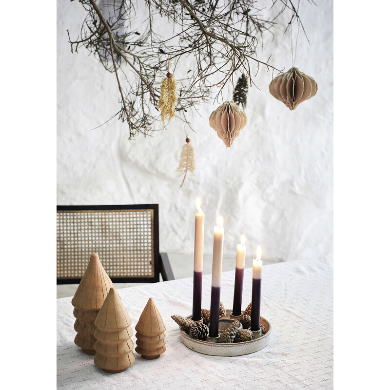 Madam Stoltz-collectie Handmade cotton thread trees  (set of 3)