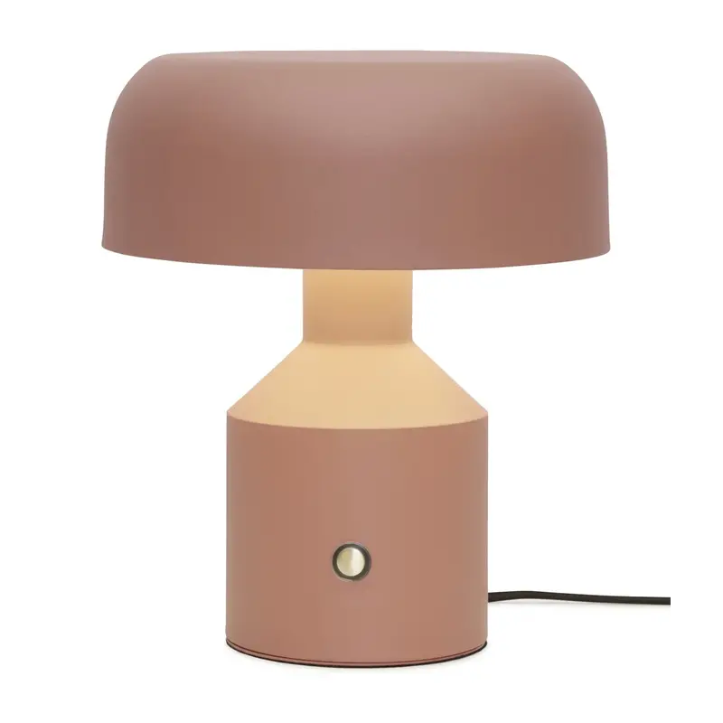 it's about RoMi-collectie Table lamp iron Porto h.30x25cm, terra