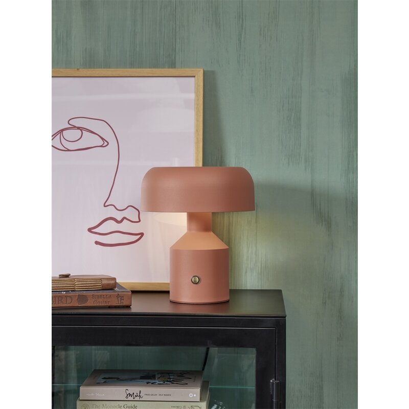 it's about RoMi-collectie Table lamp iron Porto h.30x25cm, terra