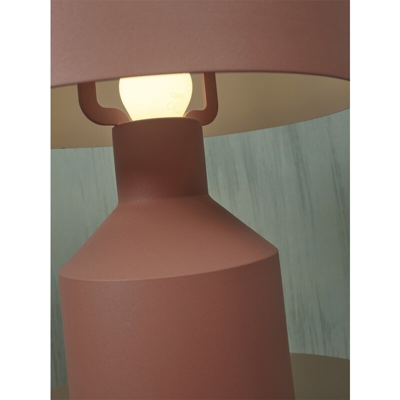 it's about RoMi-collectie Table lamp iron Porto h.30x25cm, terra