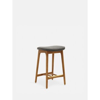 366 Concept 200-190 Barkruk Basic S/65 Wol Grijs Zwart Donker Hout