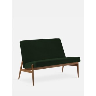 366 Concept FOX Club Sofa Velvet Flesgroen Donker Hout