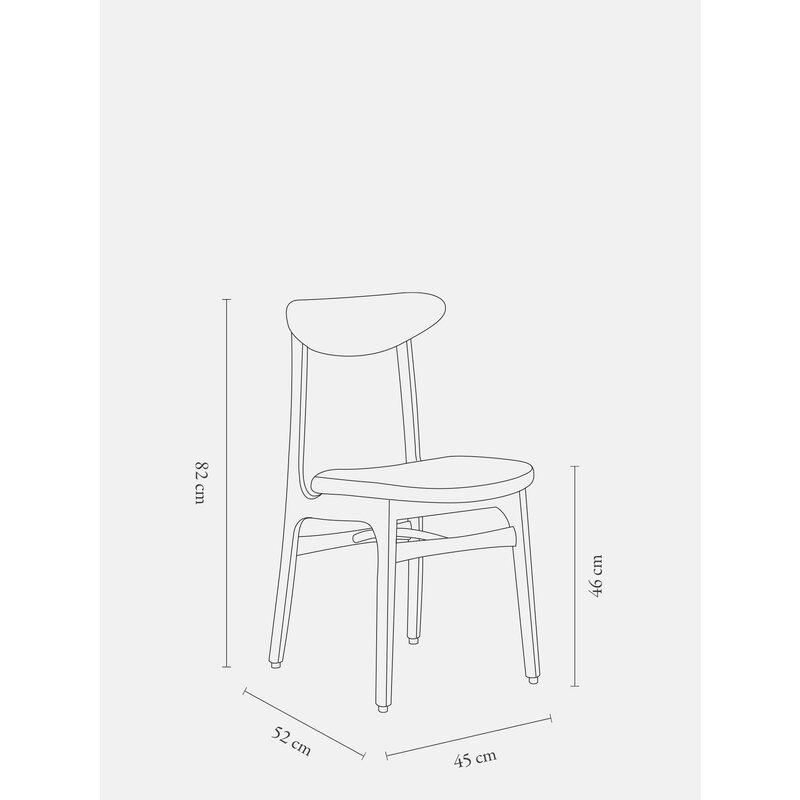 366 Concept 200-190 Stoel Shine Velvet Mosterd Natuurlijk Hout