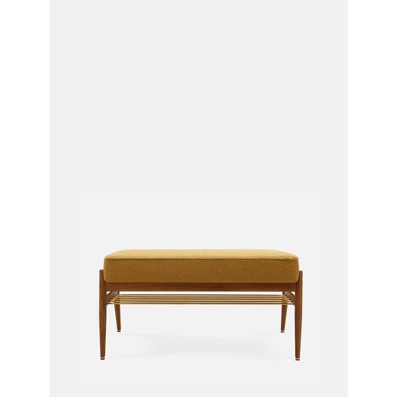 366 Concept FOX Bank 90 Boucle Crème Donker Hout