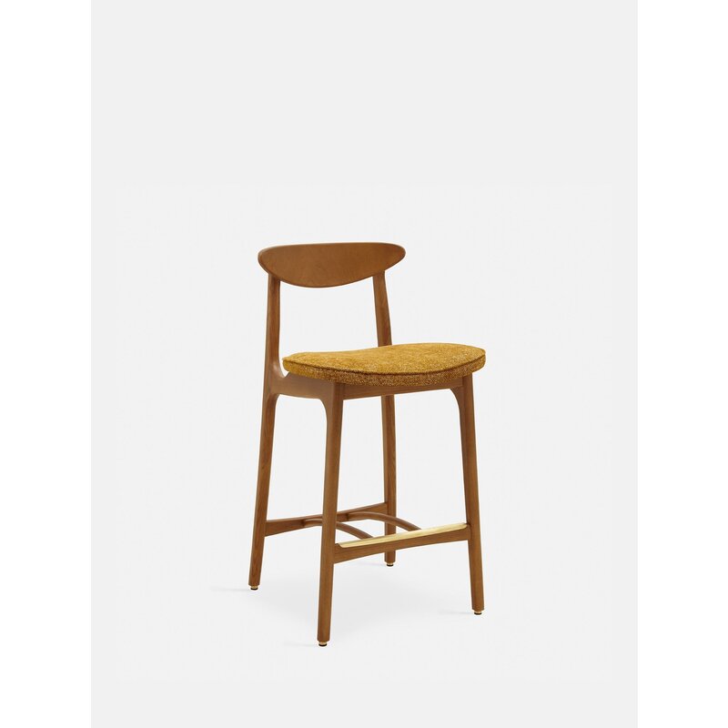 366 Concept 200-190 Barkruk S/65 Mix Marmer Mosterd Donker Hout