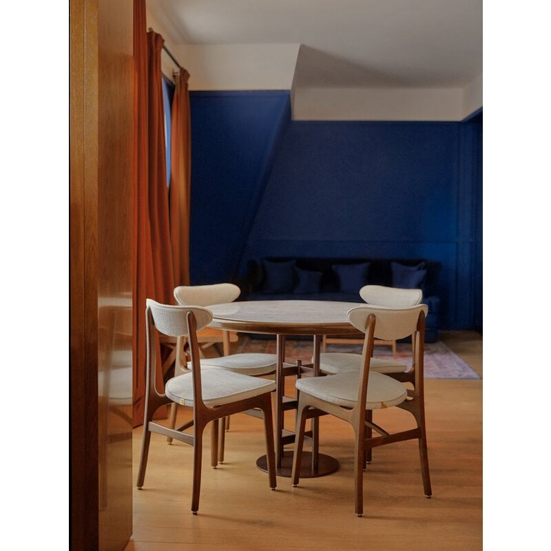 366 Concept 200-190 Stoel Fluweel Schildpad Natuurlijk Hout