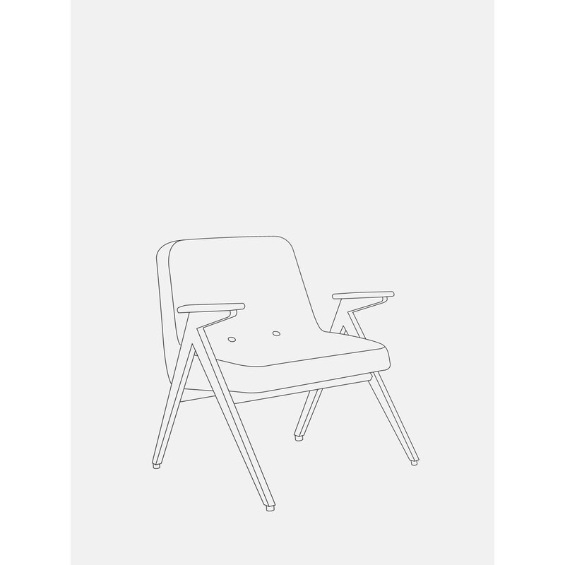 366 Concept Konijnenfauteuil Shine Velvet Mosterd Donker Hout
