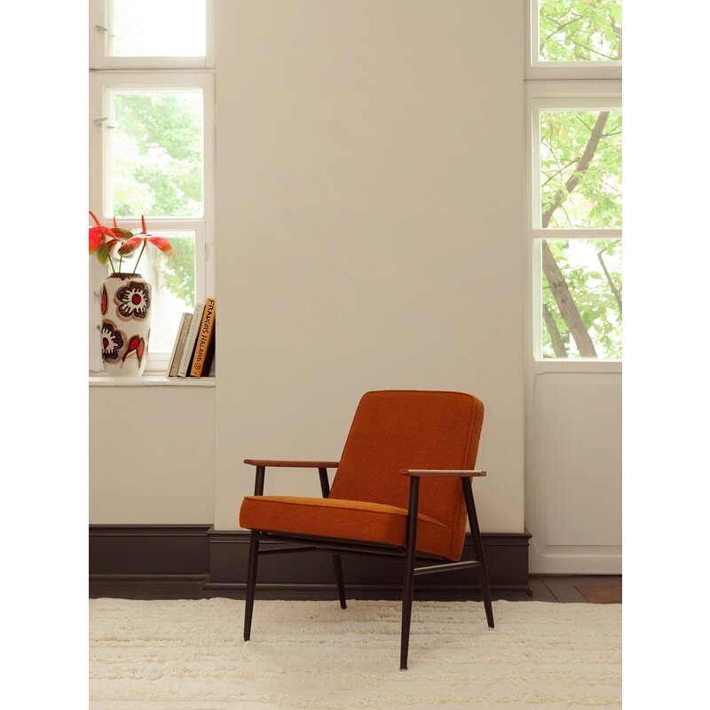 366 Concept Fox Metal Lounge Chair Boucle Sierra 03 - Fox Metalen Loungestoel Boucle Sierra 03