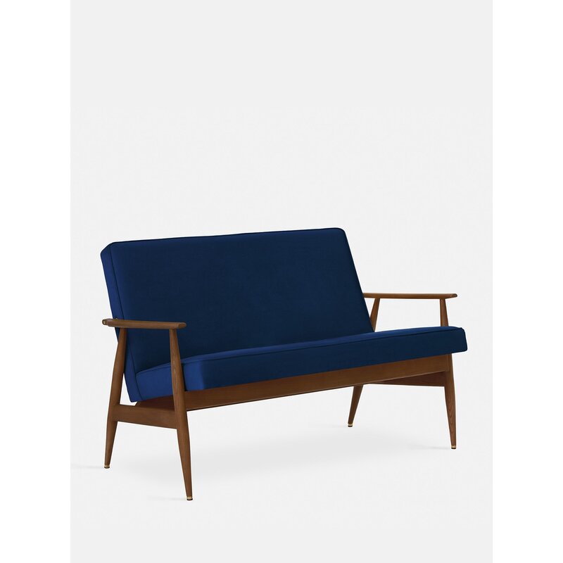 366 Concept FOX Sofa Shine Velvet Mosterd Donker Hout