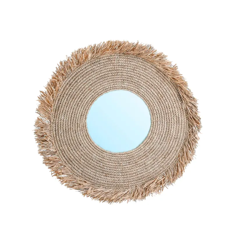 Bazar Bizar-collectie Yema Spiegel - Naturel - L