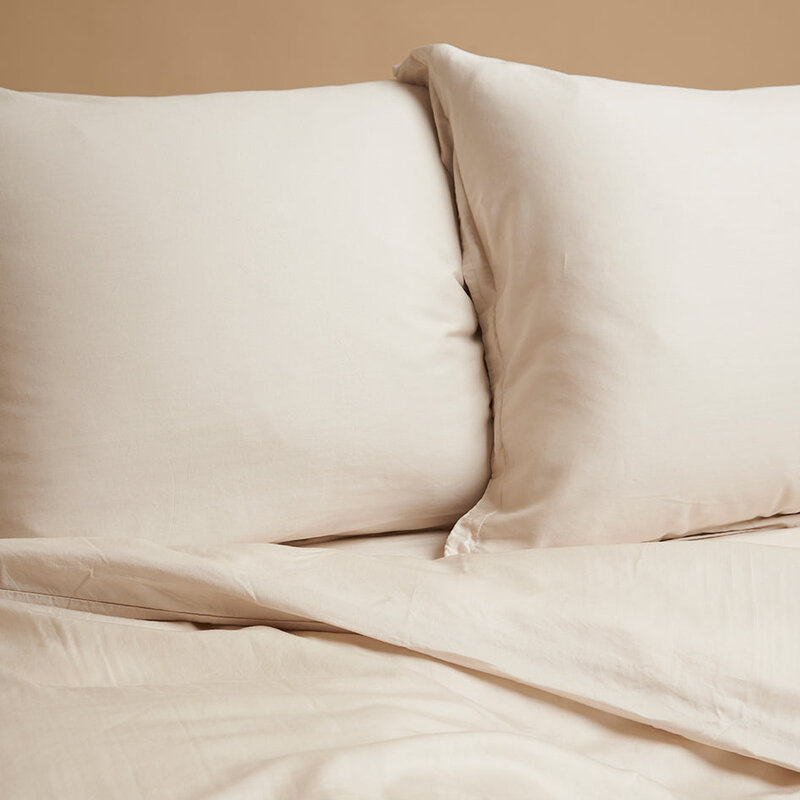 Coco & Cici-collectie Tencel kussensloop beige