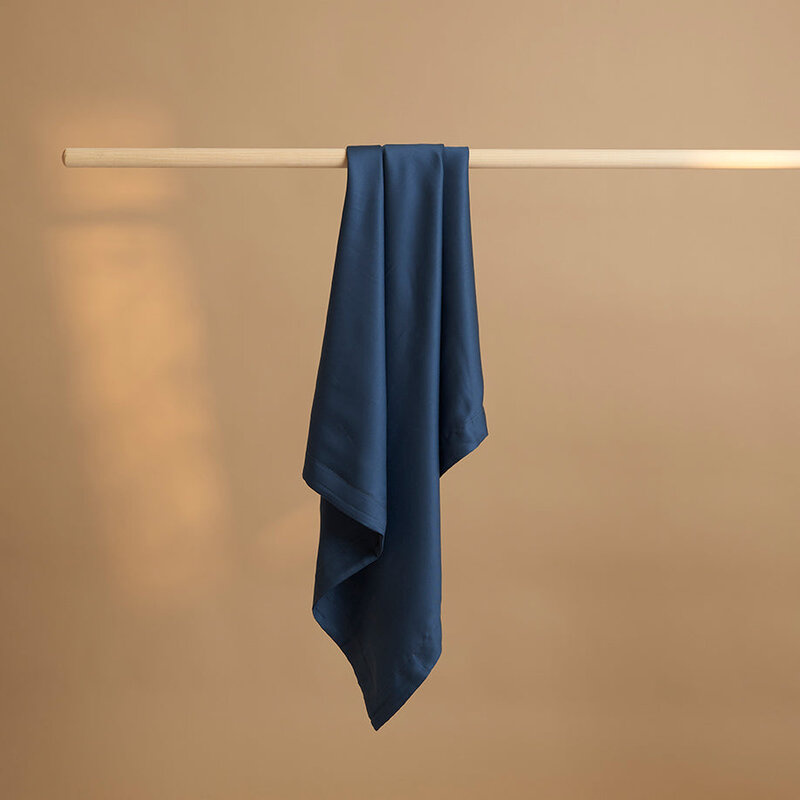Coco & Cici-collectie Tencel kussensloop blauw