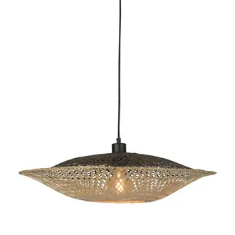 Good&Mojo Hanging lamp Kalimantan bamboo dia.60x15cm natural/black. M - Copy