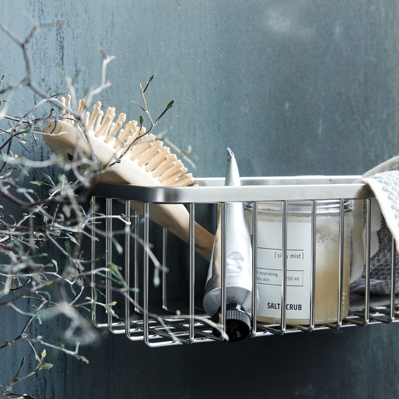 House Doctor-collectie Basket Bath Zilveren afwerking