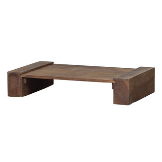 WOOOD Exclusive Cuno Coffee Table Low Wood Dark Brown