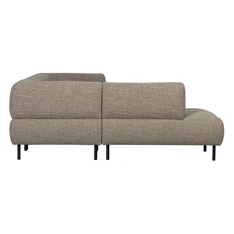 WOOOD-collectie Lloyd Hoekbank Links Grof Geweven Bruin Melange