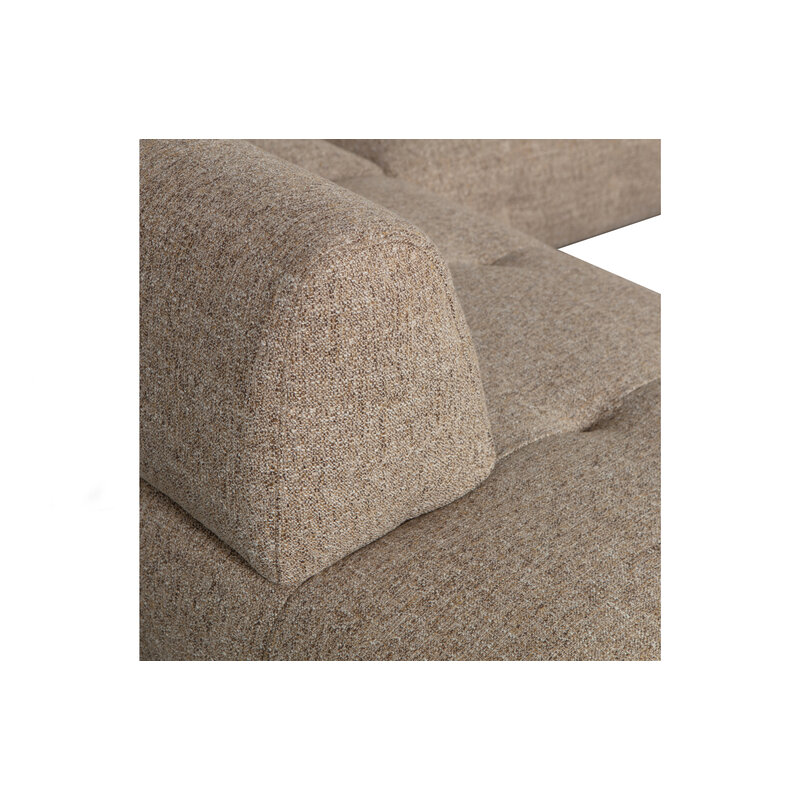 WOOOD-collectie Lloyd Corner Sofa Left Coarse Woven Brown Melange