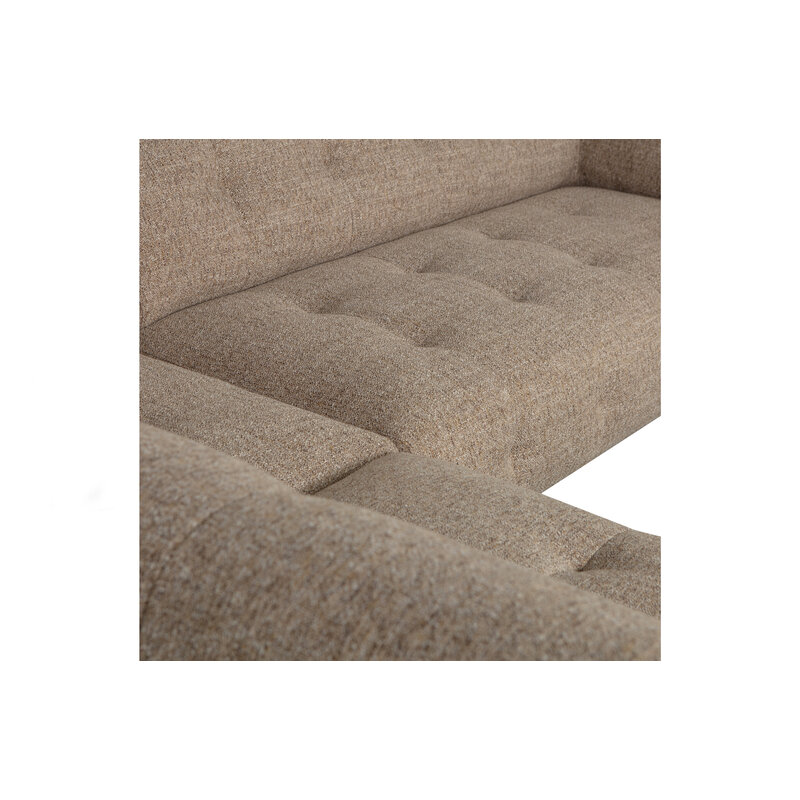 WOOOD-collectie Lloyd Corner Sofa Left Coarse Woven Brown Melange
