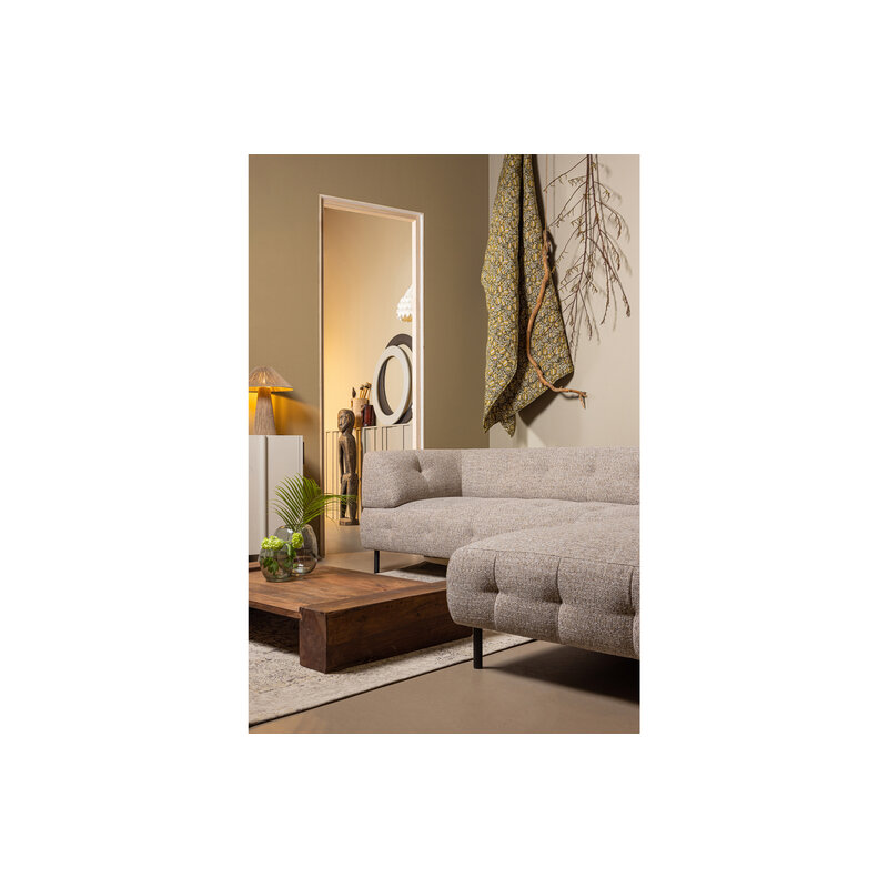 WOOOD-collectie Lloyd Corner Sofa Right Coarse Woven Brown Melange