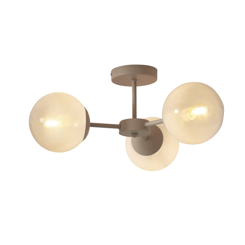 it's about RoMi-collectie Ceiling lamp Aspen 3-arm, c.gradient milk white