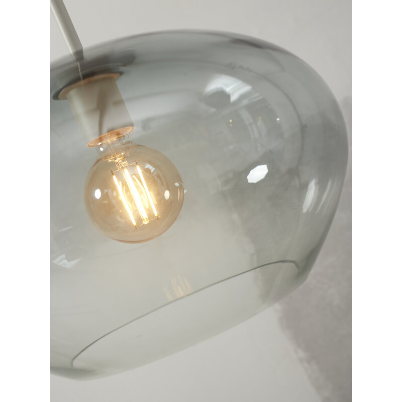 it's about RoMi-collectie Hanging lamp Bologna, c.gradient l.grey
