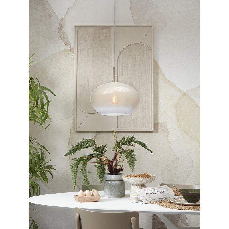 it's about RoMi-collectie Hanging lamp Bologna, c.gradient milk white