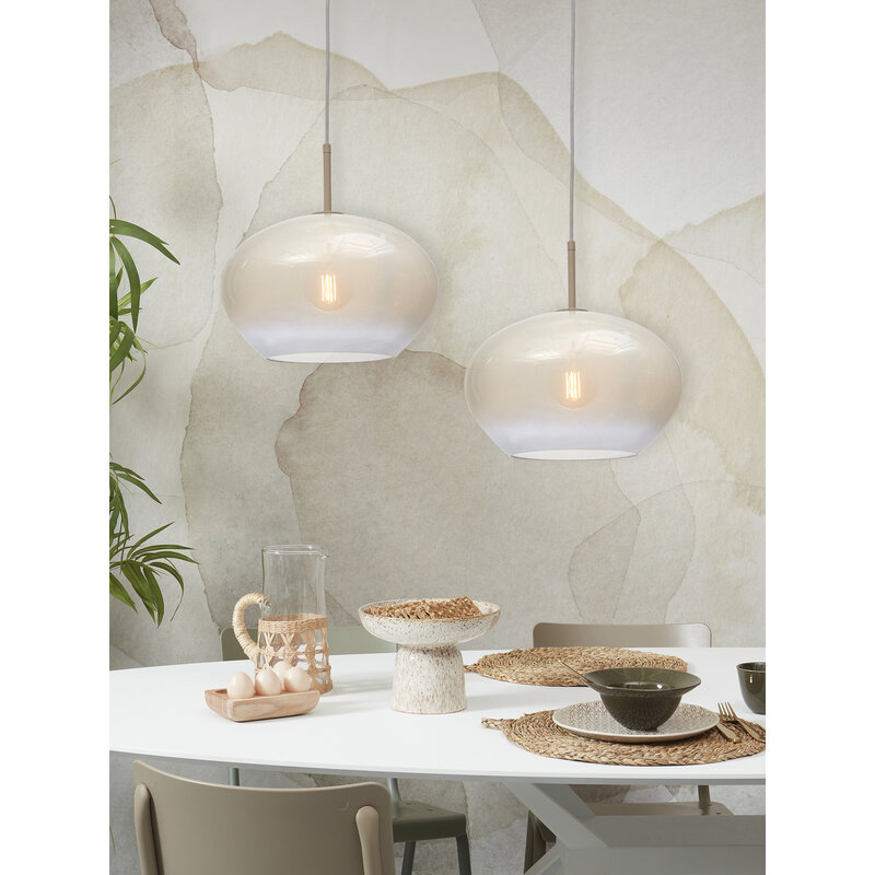 it's about RoMi-collectie Hanging lamp Bologna, c.gradient milk white