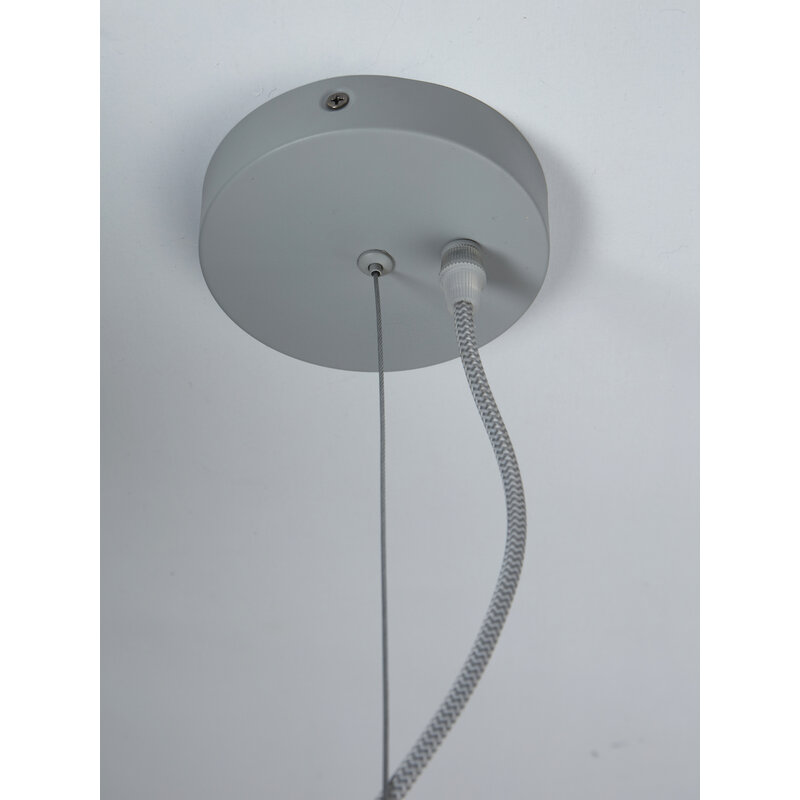 it's about RoMi-collectie Hanglamp Bologna 4-arm, kleurverl. l.grijs