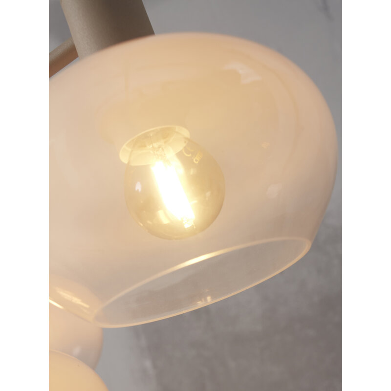 it's about RoMi-collectie Hanglamp Bologna 4-arm, kleurverl. melkwit