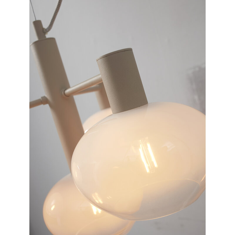 it's about RoMi-collectie Hanging lamp Bologna 4-arm, c.gradient milk white