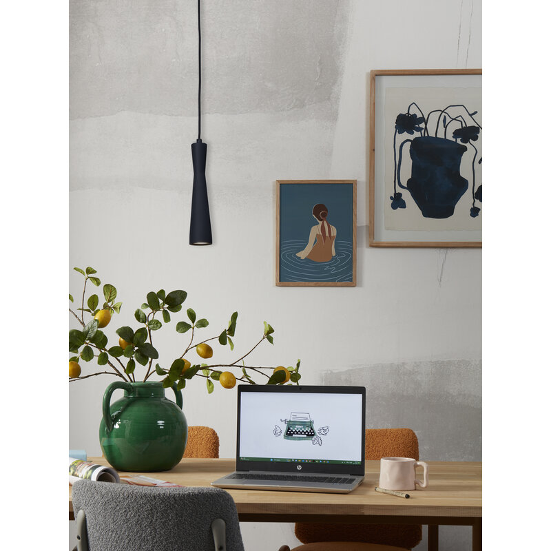 it's about RoMi-collectie Hanglamp Bordeaux GU10, zwart