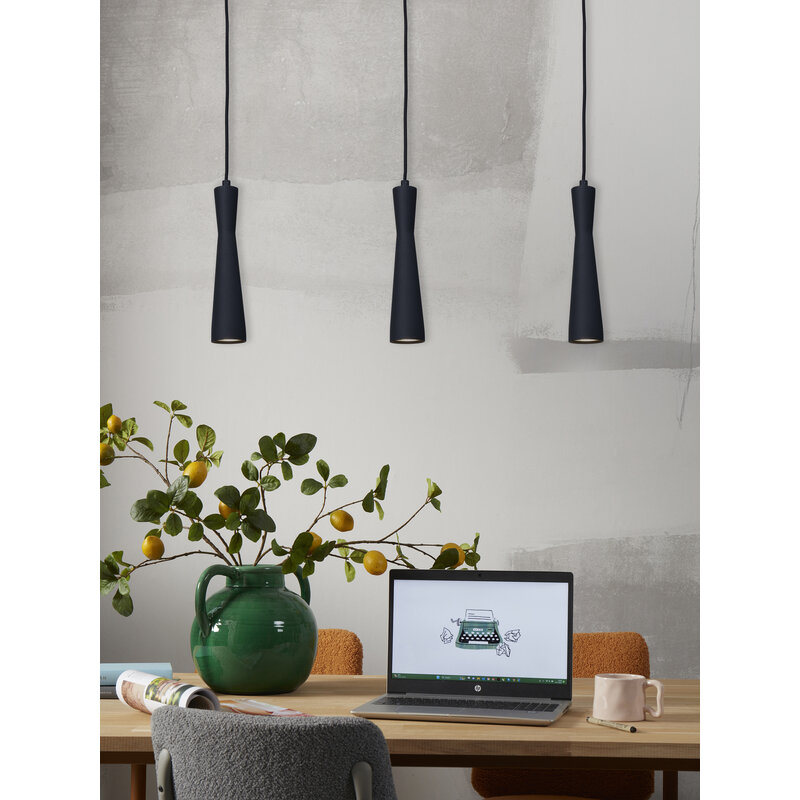 it's about RoMi-collectie Hanging lamp Bordeaux GU10, black