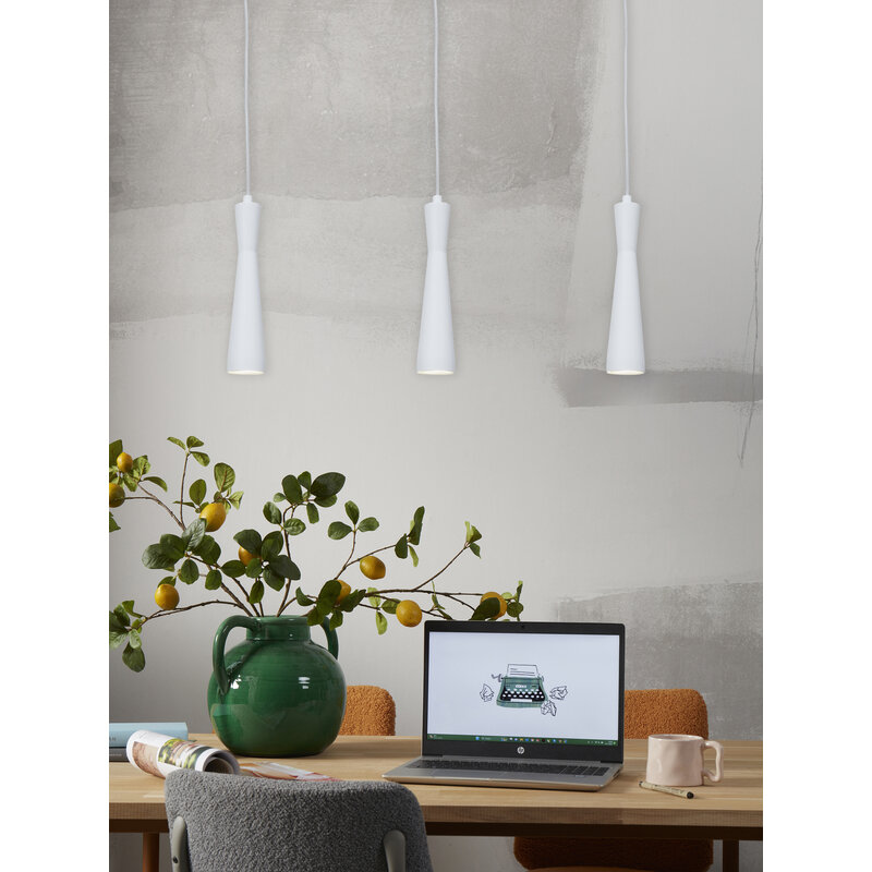 it's about RoMi-collectie Hanglamp Bordeaux GU10, wit