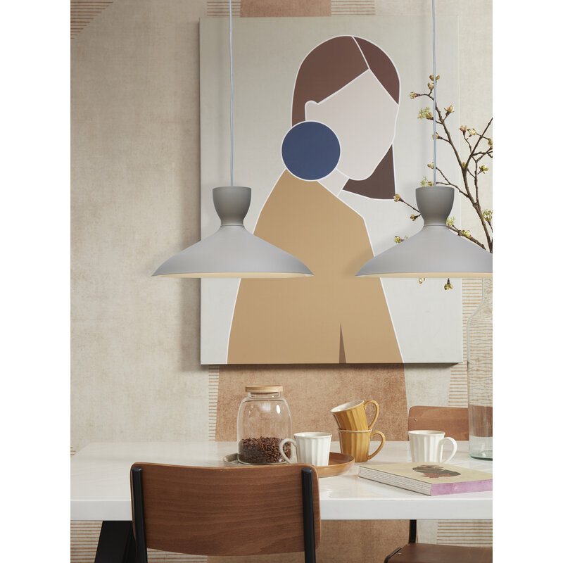 it's about RoMi-collectie Hanglamp Hanover, l.grijs