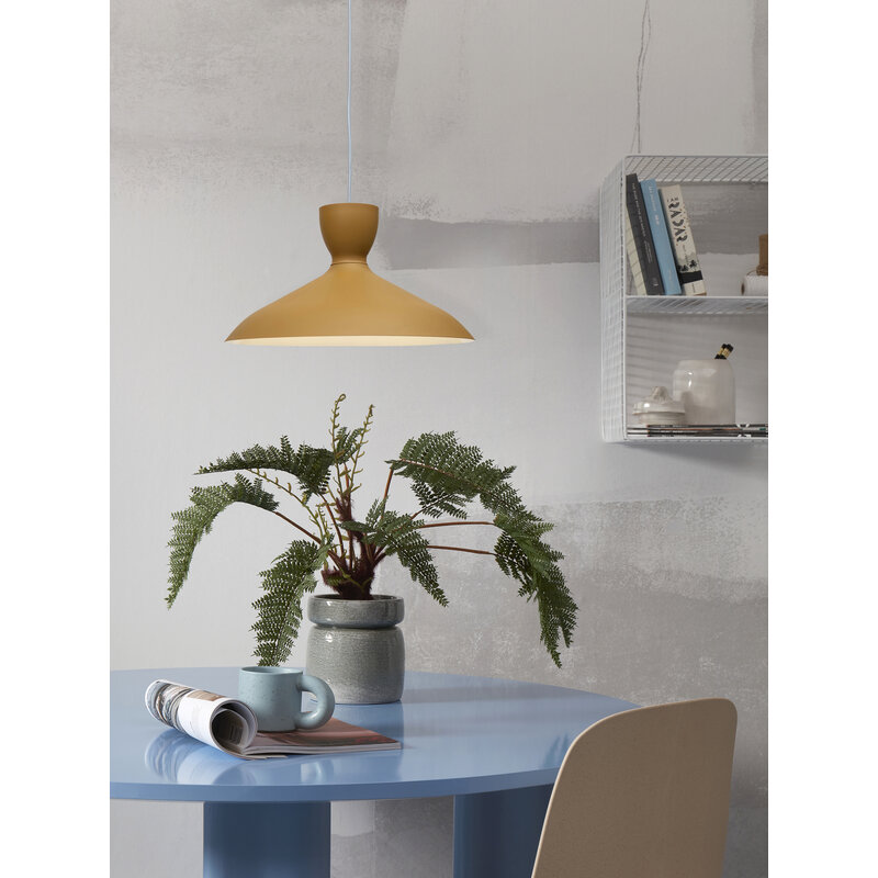 it's about RoMi-collectie Hanglamp Hanover, mosterd