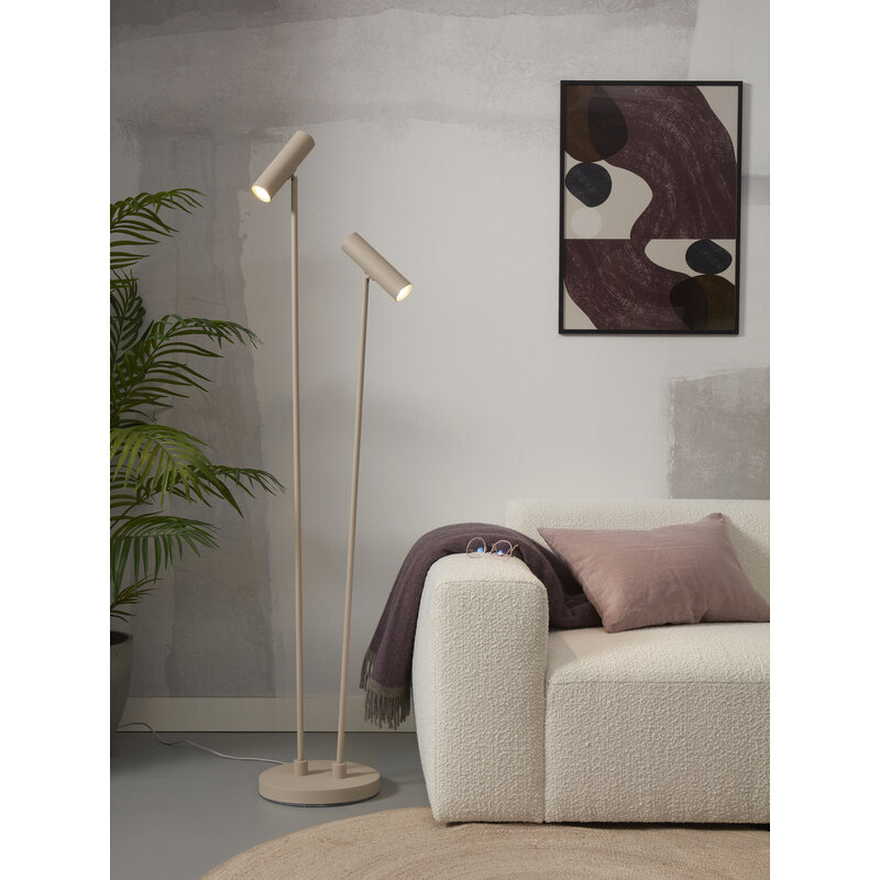 it's about RoMi-collectie Floor lamp Havana 2-light, sand