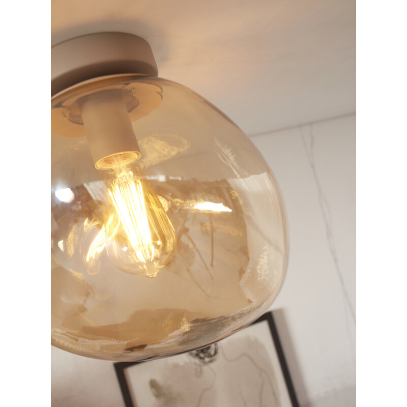 it's about RoMi-collectie Ceiling lamp Helsinki boulder, amber
