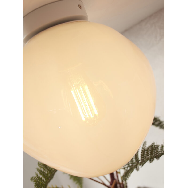 it's about RoMi-collectie Ceiling lamp Helsinki boulder, milk white