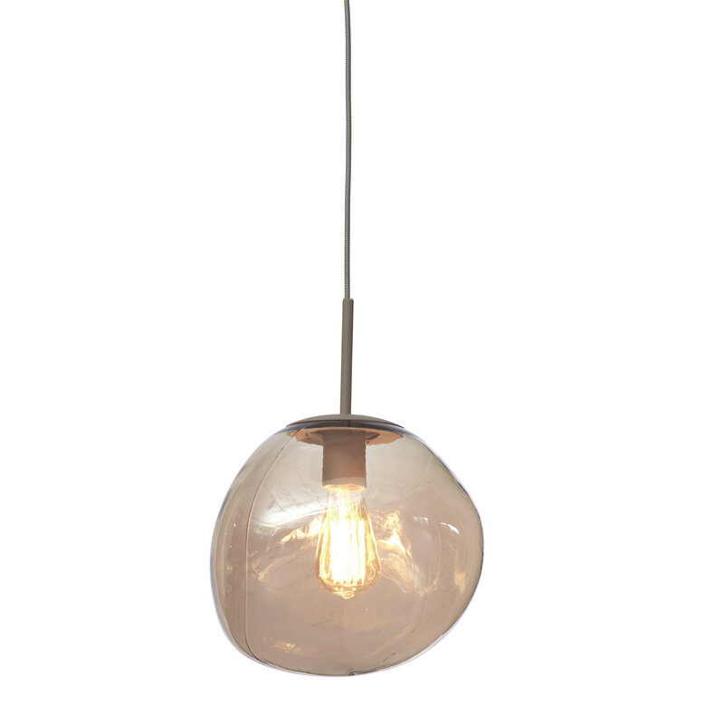 it's about RoMi-collectie Hanging lamp Helsinki boulder, amber