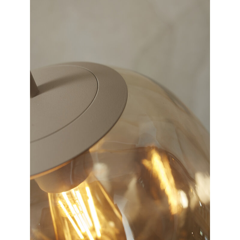 it's about RoMi-collectie Hanging lamp Helsinki boulder, amber