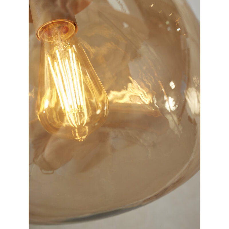 it's about RoMi-collectie Hanging lamp Helsinki boulder, amber