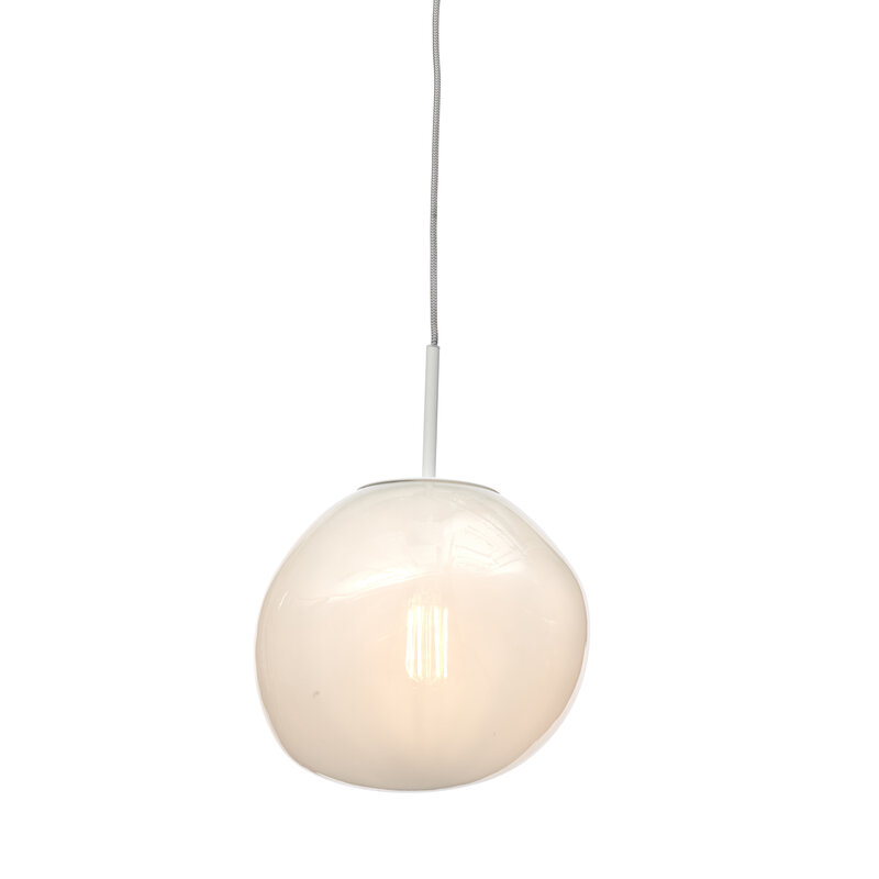 it's about RoMi-collectie Hanging lamp Helsinki boulder, milk white