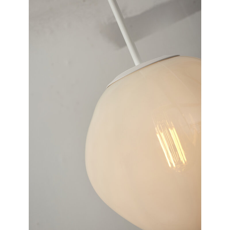 it's about RoMi-collectie Hanging lamp Helsinki boulder, milk white