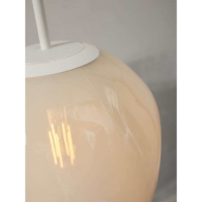 it's about RoMi-collectie Hanging lamp Helsinki boulder, milk white