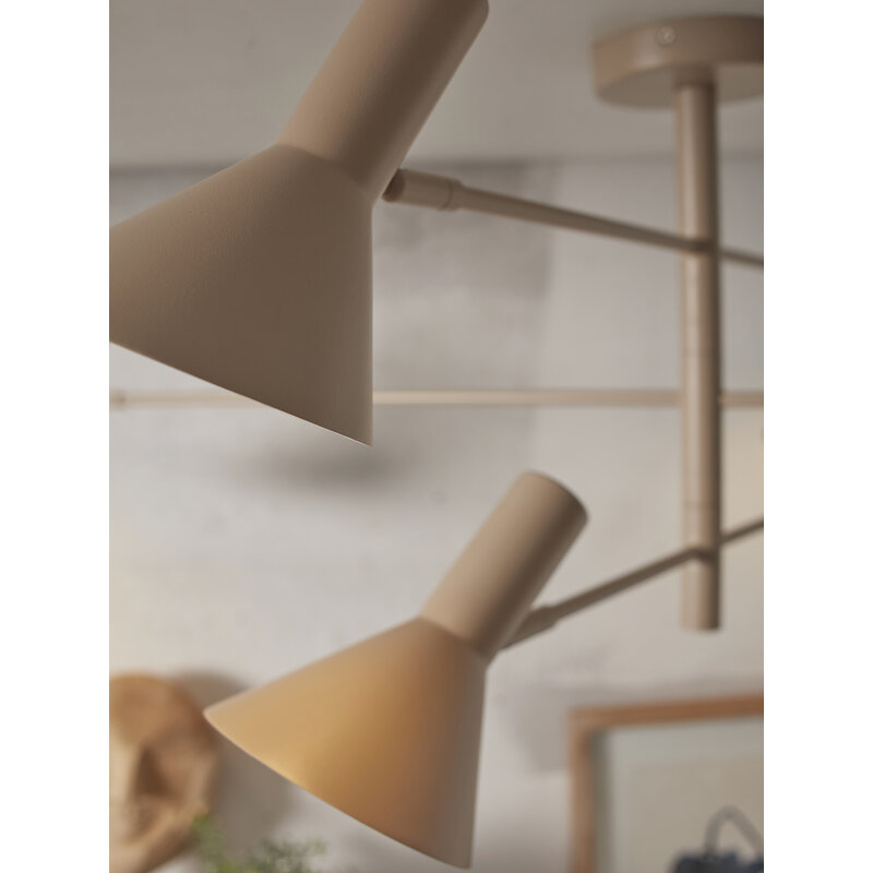 it's about RoMi-collectie Ceiling lamp Izmir 3-arm, sand