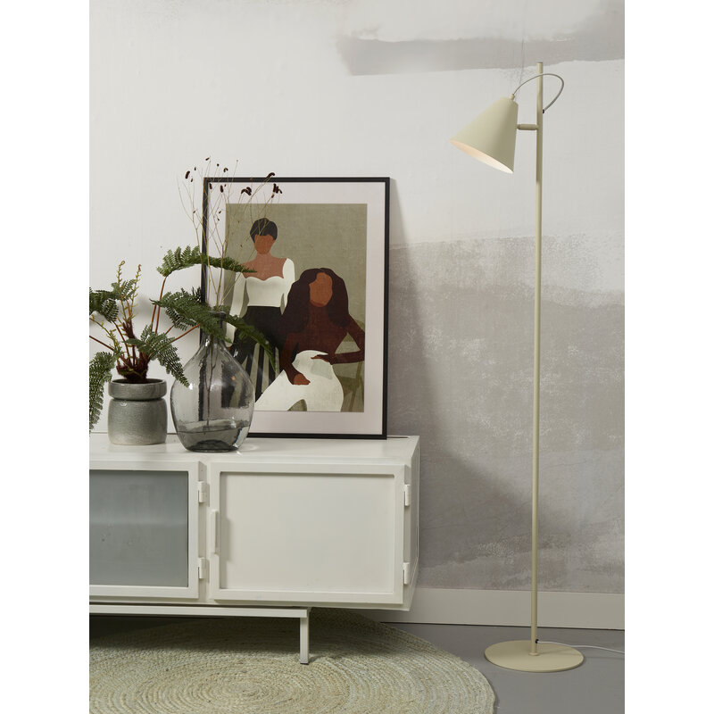 it's about RoMi-collectie Vloerlamp Lisbon puntkap, soft green