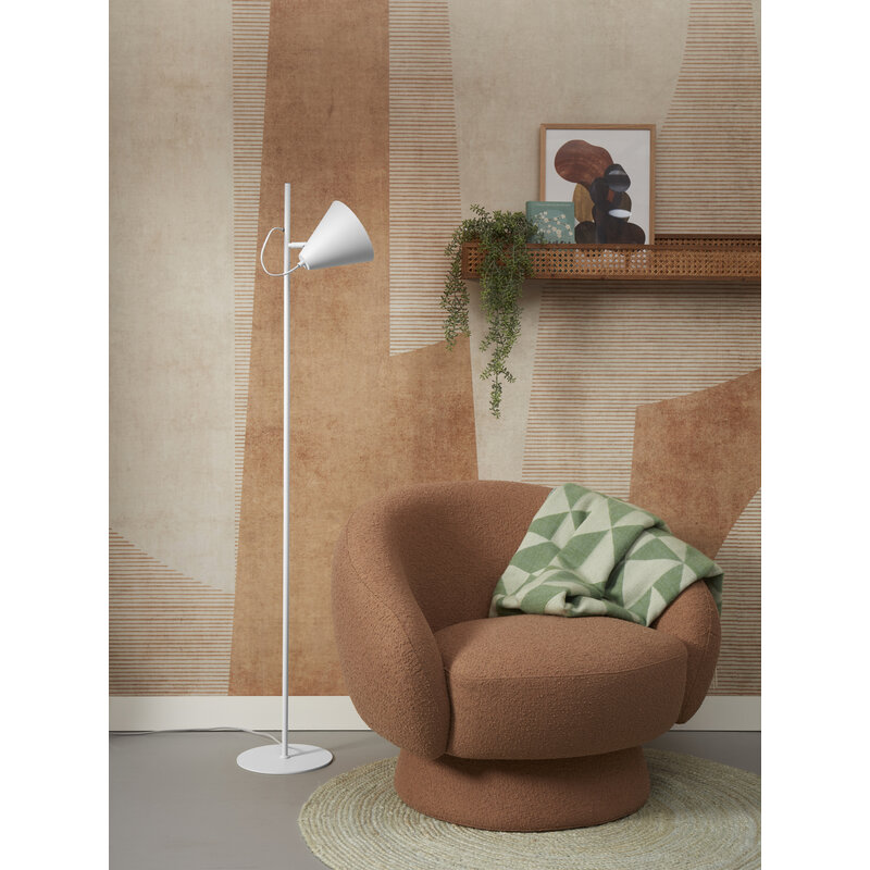 it's about RoMi-collectie Floor lamp Lisbon pointed shade, white