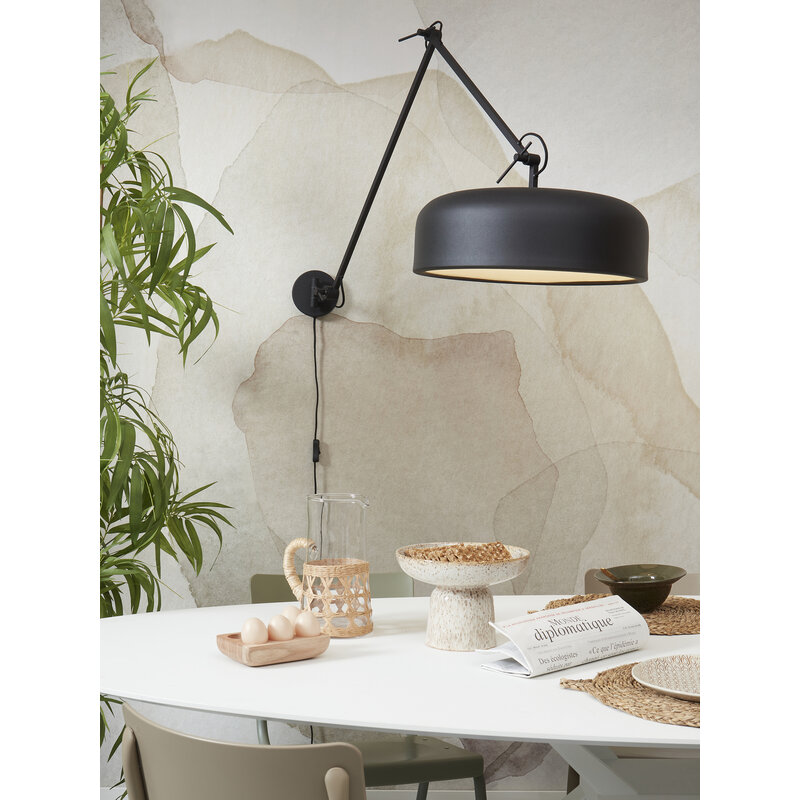 it's about RoMi-collectie Wall lamp iron Marseille, black