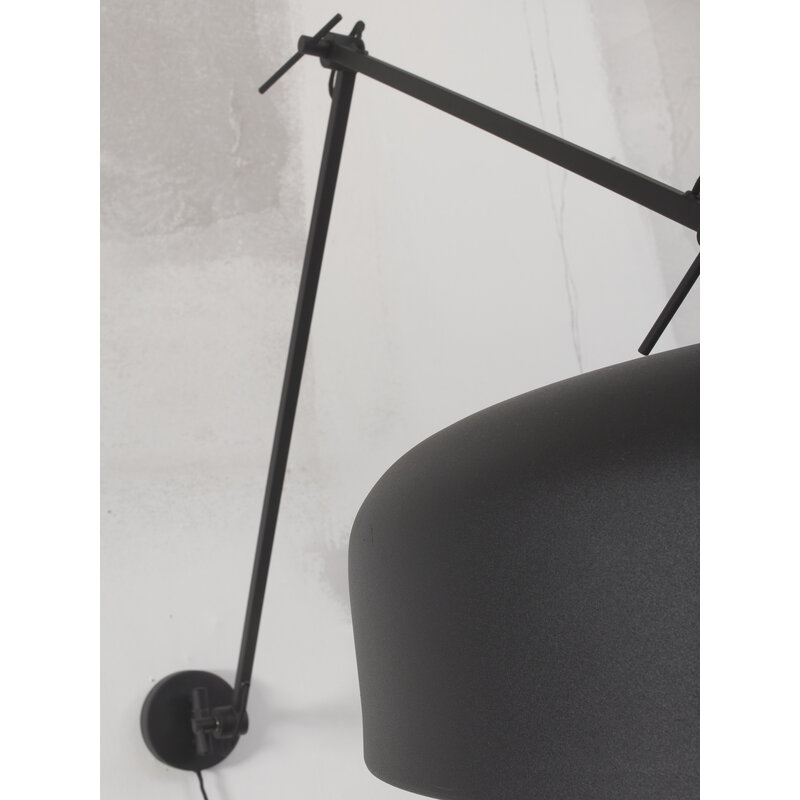 it's about RoMi-collectie Wall lamp iron Marseille, black